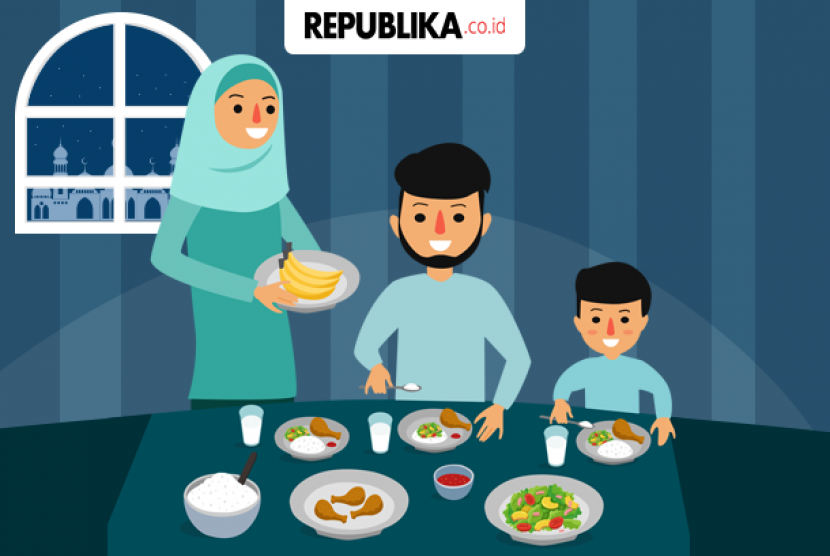 Sahur (ilustrasi). Ada beberapa tips menyimpan dan menghangatkan makanan sahur agar tetap aman dikonsumsi dan menjaga kualitas makanan.