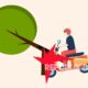 Ilustrasi kecelakaan sepeda motor
