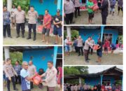 Polres Pegunungan Arfak Salurkan Bantuan Sembako kepada Korban Bencana Alam di Manokwari
