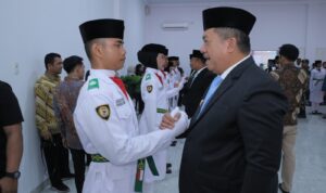 Bupati Kukuhkan Paskibraka HUT ke-80 RI di Asahan Bupati Kukuhkan Paskibraka HUT ke-80 RI di Asahan