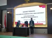 40 Advokat Muda Bersumpah Anti Suap di PT Surabaya, ini Pesan Presiden FAMI