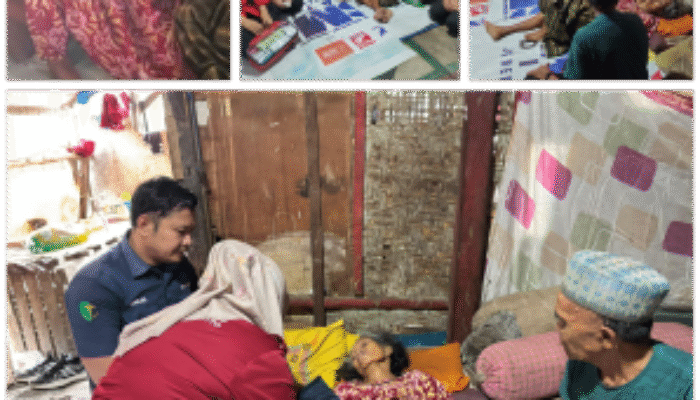 Polres Jeneponto Sambangi Pasutri Lansia Terbaring Sakit