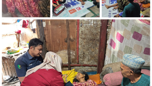 Polres Jeneponto Sambangi Pasutri Lansia Terbaring Sakit