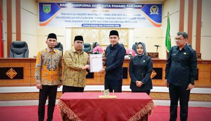 Pemko dan DPRD Sepakati APBD 2026, Fokus Dorong Ekonomi, Pelayanan Publik, dan Kesejahteraan Masyarakat