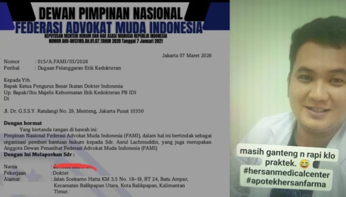 Heboh! Oknum Dokter Diduga Rayu Istri Orang Lewat WhatsApp, FAMI Resmi Laporkan ke PB IDI