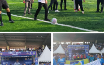 Jeneponto Bahagia, Bupati Paris Yasir Resmi Buka Turnamen Sepak Bola Bupati CUP I