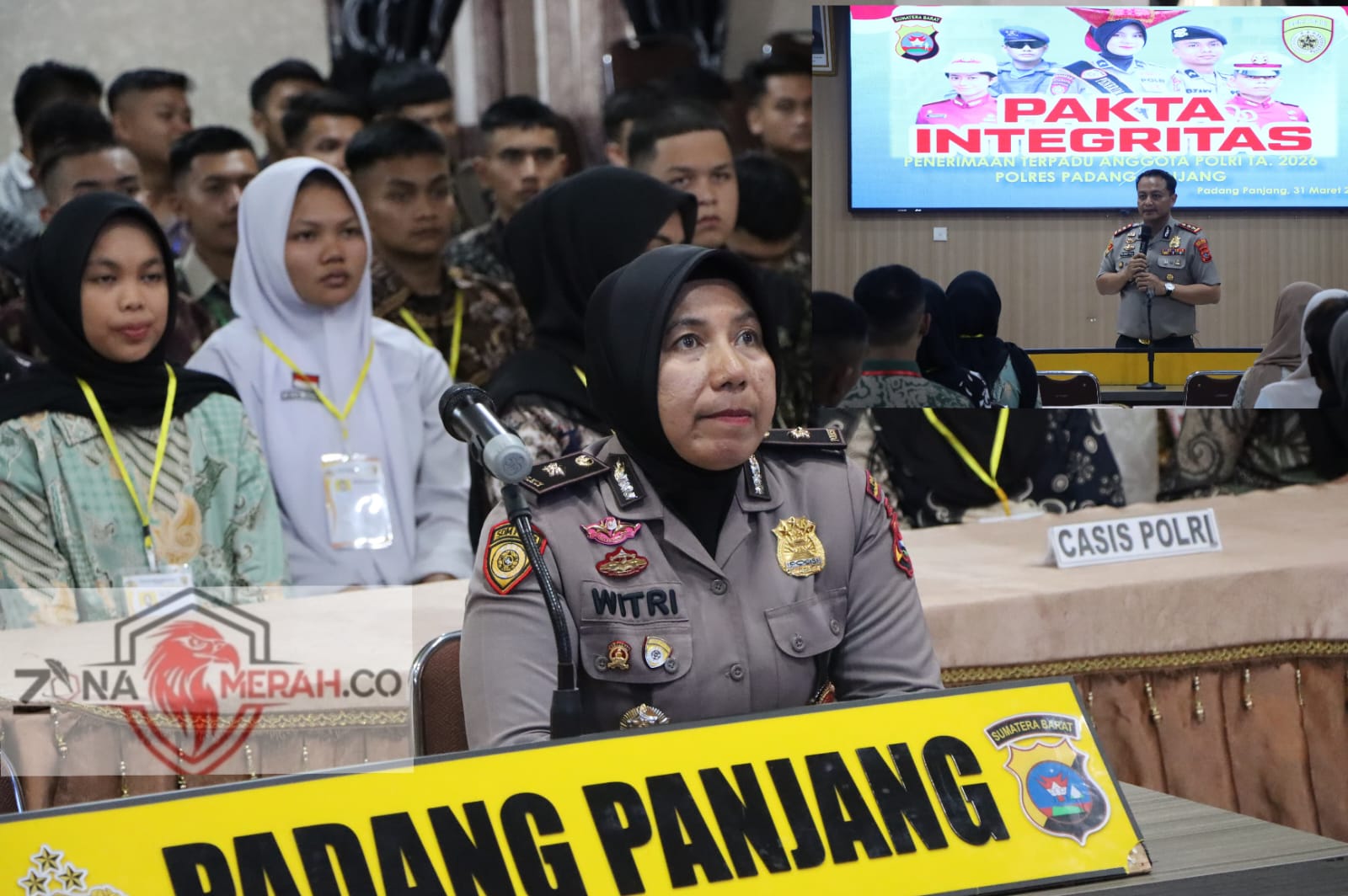 Polres Padang Panjang Teken Pakta Integritas Penerimaan Polri 2026, Tegaskan Komitmen Seleksi Bersih