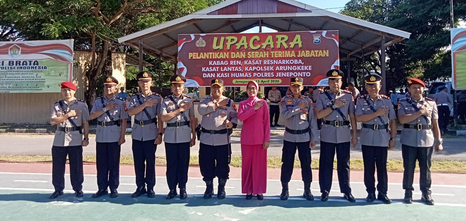 Sejumlah Perwira Polres Jeneponto Bergeser, AKBP Haryo Basuki Pimpin Sertijab